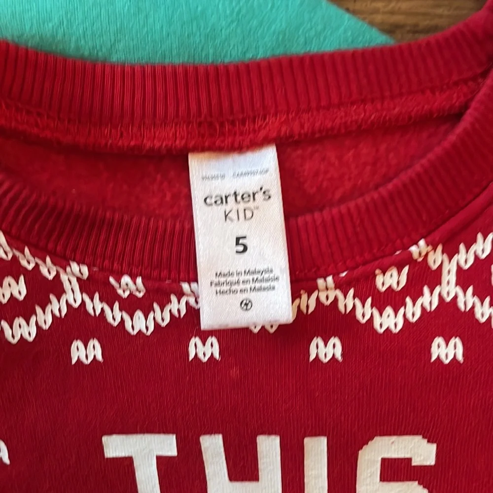 Carters holiday sweatshirts